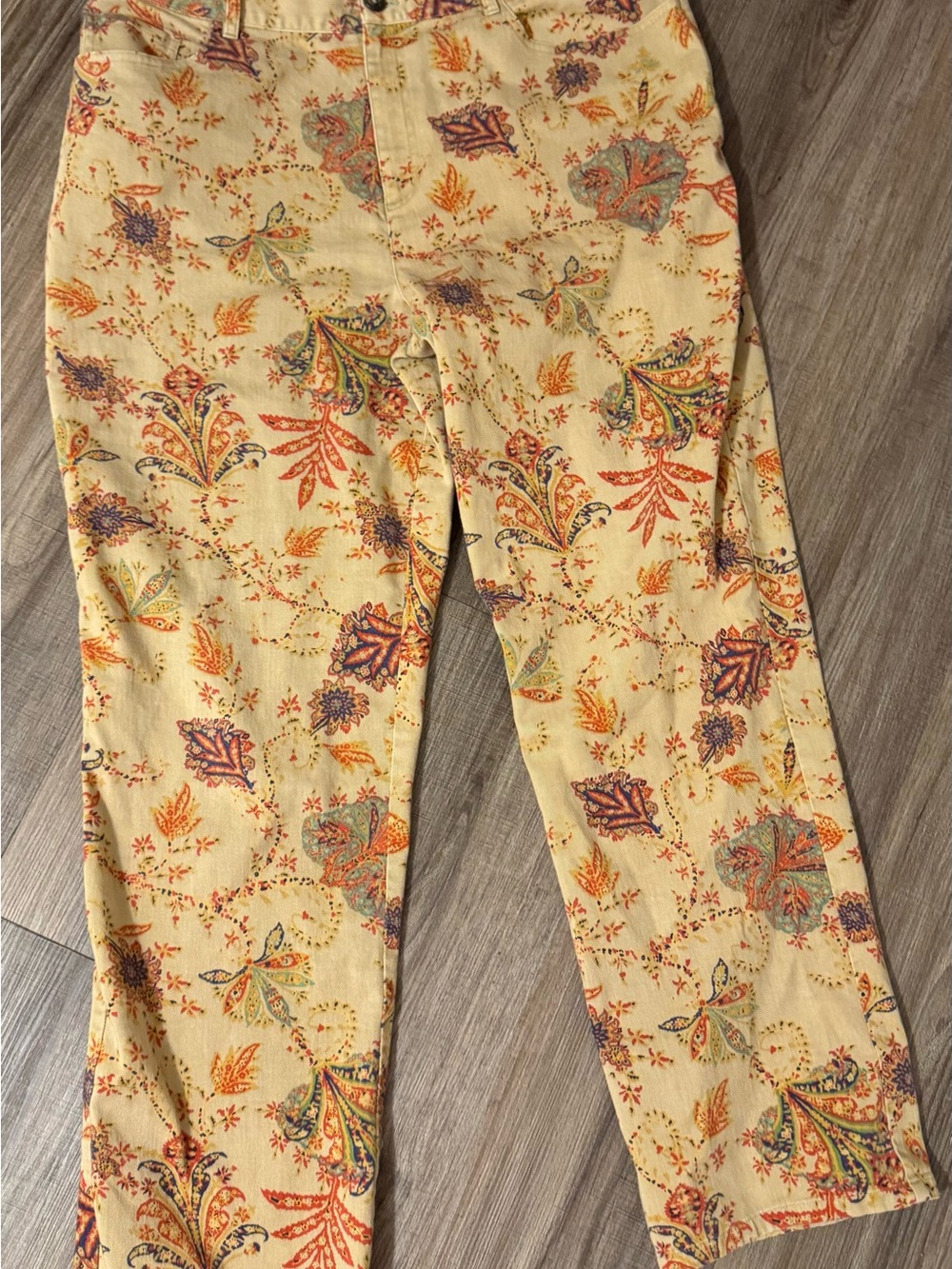 Lauren Ralph Lauren Vintage
Cotton Stretch Jeans Beige Paisley
Print 5 Pocket 14